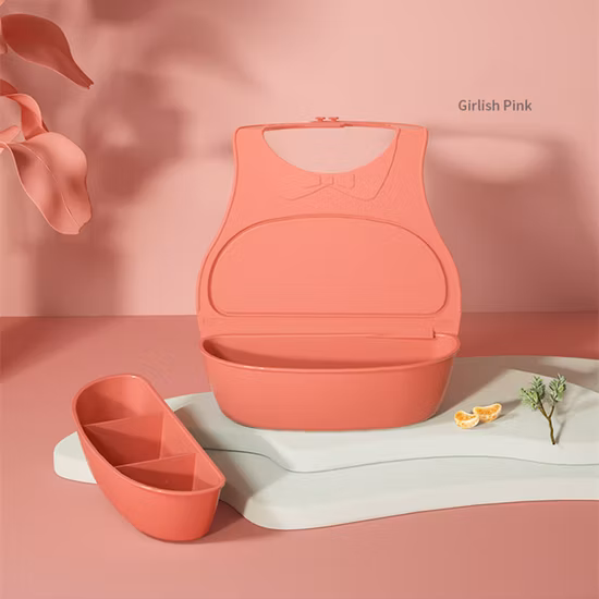 아기 제품 아기 및 유아용 실리콘 아기 턱받이 모든 브랜드 로고 디자인으로 맞춤 인쇄됨