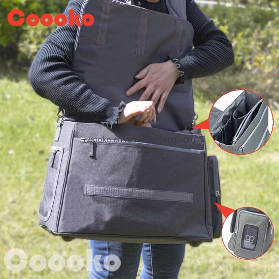 프리미엄 PU 가죽 기저귀 가방 배낭, 변경 패드가 있는 갈색 기저귀 배낭 세련된 디자인 비건 가죽 아기 가방 기저귀 가방